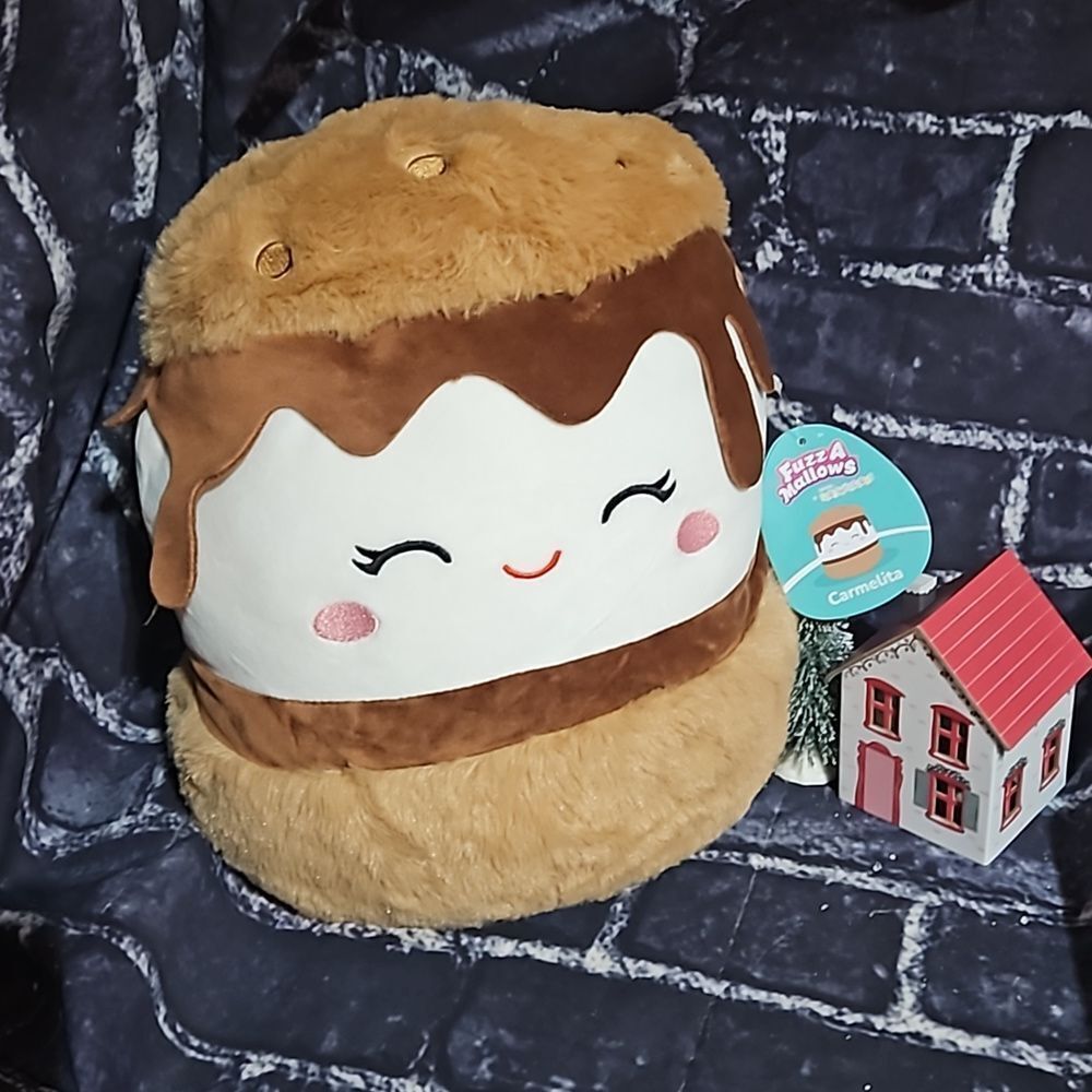 🎁 Original Squishmallows  Fuzzamallows Carmelita 12 inch